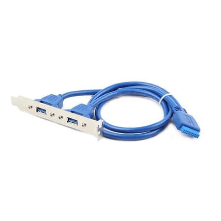 USB 3.0 dual port GEMBIRD CC-USB3-RECEPTACLE, 2x USB3.0, 20pin konektor za MBO