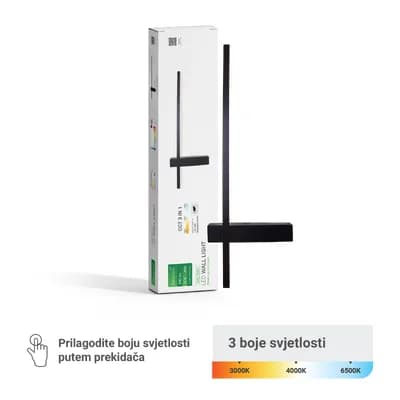 Zidna dekorativna svjetiljka Green Tech 12W, 3CCT
