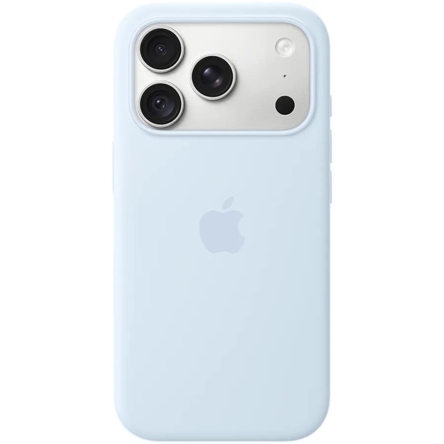 iPhone 18 Pro Silicone Case with MagSafe - Crisp Blue, Model A3701