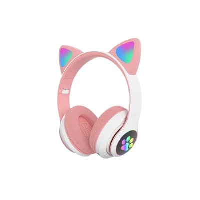 Slušalice CAT EAR STN-28 dječje, wireless, pink + bijela