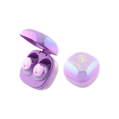 Slušalice Guess wireless, ljubičaste