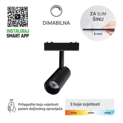 LED magnetna svjetiljka Green Tech, 30W, 3CCT, LED Osram, Dim./ Smart Lamp APP