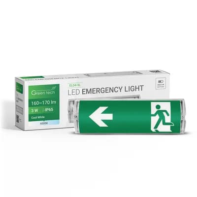 LED svjetiljka za nužnu rasvjetu Green Tech 3W, 6000K