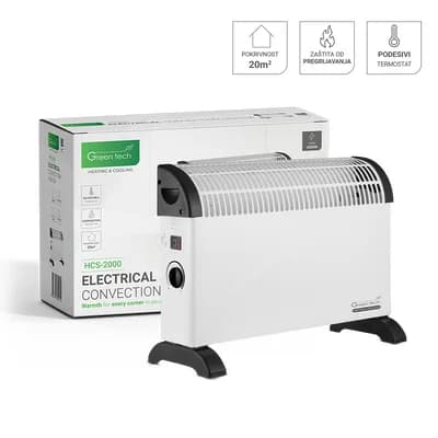 Konvektorska grijalica Green Tech 2000W, električna