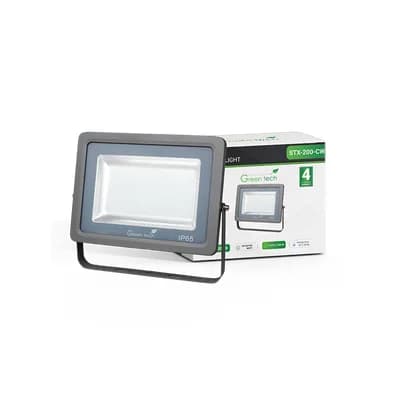 LED reflektor Green Tech 200W, 6000K, IP65, aluminij