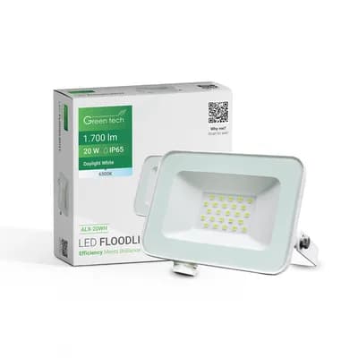 LED reflektor Green Tech 1700 lm, 20W, 6500K, IP65, bijeli