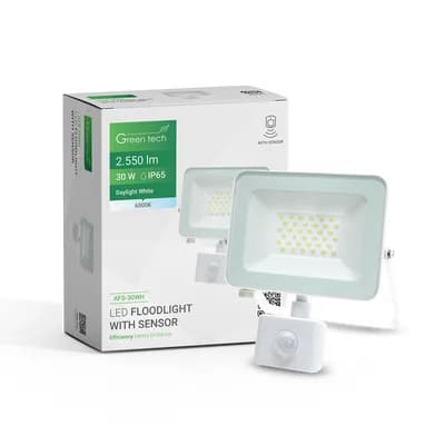 LED reflektor sa senzorom Green Tech 2550 lm, 30W, 6500K, IP65, bijeli