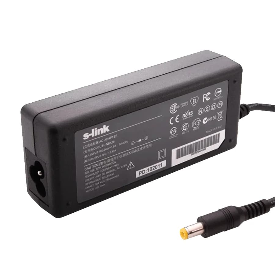 AC ADAPTER za notebook S-link SL-NBA25 19V 3.42A 5.5 * 1.75 ACER Aspire Notebook Adapter