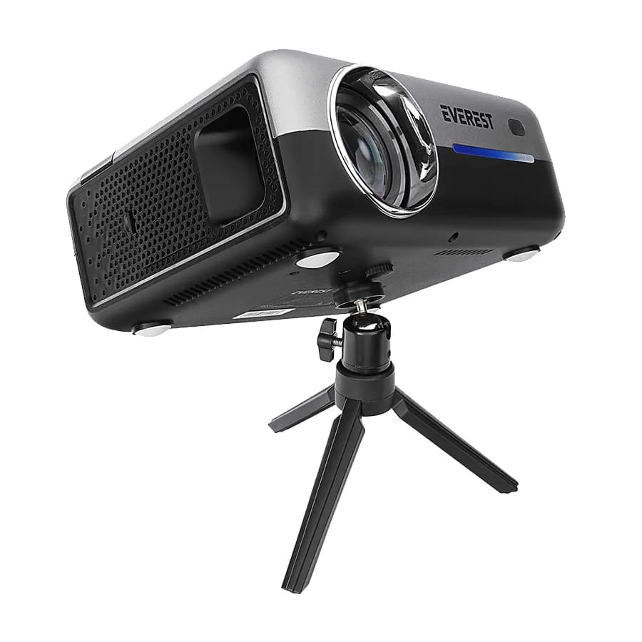 Projektor EVEREST PJ03 Upper Pro Gray/Black Tripod 1920*1080p 8000 lumen Android 9.0 Screen Reflected Full HD Projection Device, 39090