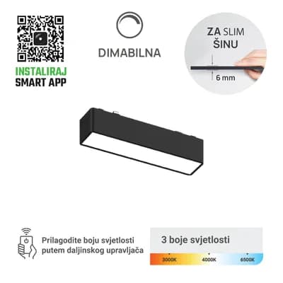 LED magnetna svjetiljka Green Tech, 6W, 3CCT, LED Osram, Dim./ Smart Lamp APP