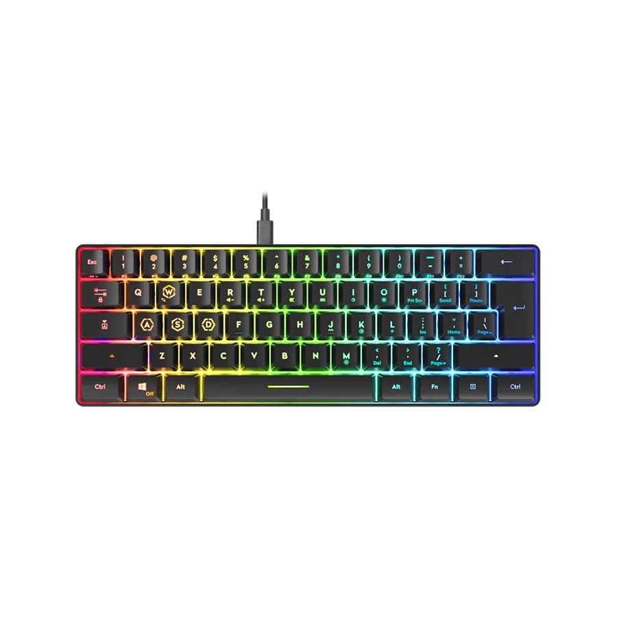 Tastatura SPEEDLINK LETOS RGB 60% Gaming Keyboard, black - US layout, SL-670014-BK-US