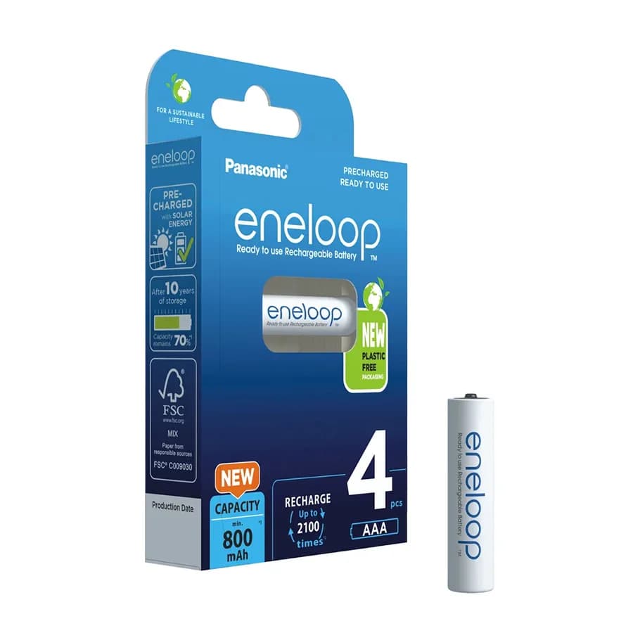 Panasonic punjive baterije eneloop AAA/4B (BK-4MCDE/4CP)