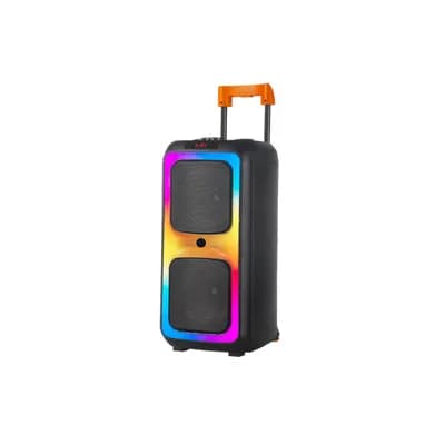 Zvučnik NDR-1097 (FM/USB/TF/bluetooth/TWS/EQ) 2 x 8" karaoke s wireless mikrof.
